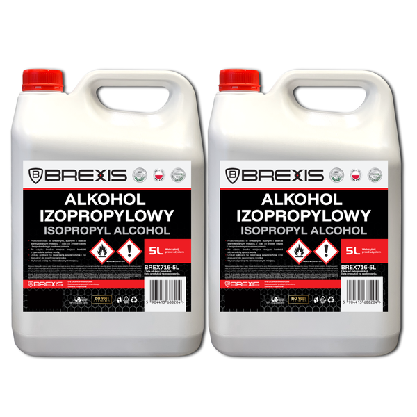 BREXIS Alkohol izopropylowy IPA techniczna 10L Zestaw 2szt x 5L
