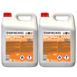 BREXIS Biopaliwo do kominków 10L Zestaw 2szt x 5L