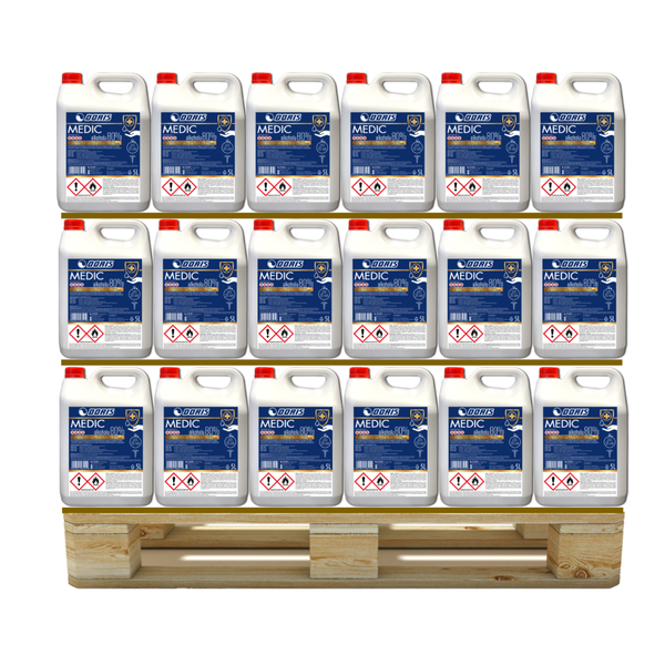 DORIS Medic Płyn do  dezynfekcji 80% 615L Zestaw 123szt x 5L 