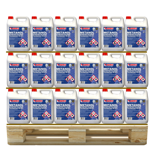 DORIS metanol dla firm techniczny 99% 410L Zestaw 82szt x 5L 