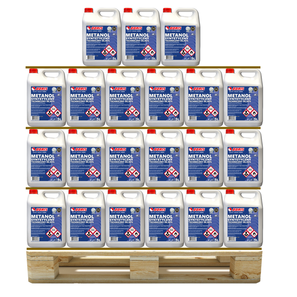 DORIS metanol dla firm techniczny 99% 615L Zestaw 123szt x 5L 