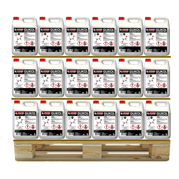 DORIS Glikol etylenowy MEG 99% 615L Zestaw 123szt x 5L 