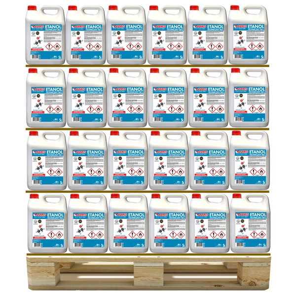 DORIS Etanol techniczny 96% 820L Zestaw 164szt x 5L 