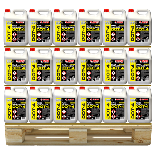 DORIS DOT-4 Płyn hamulcowy 615L Zestaw 123szt x 5L 