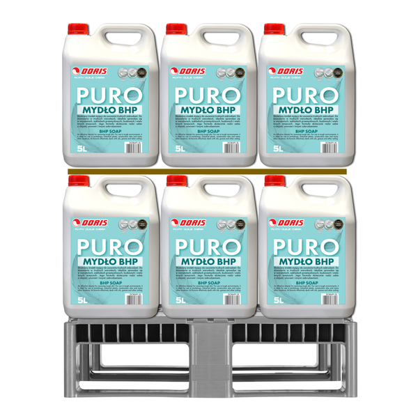 DORIS PURO Żel BHP do mycia rąk 200L Zestaw 40szt x 5L 