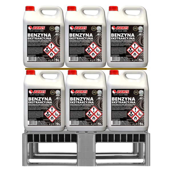 DORIS Benzyna ekstrakcyjna 200L Zestaw 40szt x 5L 