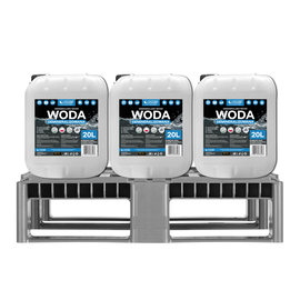 DORIS Woda demineralizowana 120L Zestaw 6szt x 20L z lejkiem