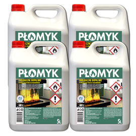 DORIS Płomyk Biopaliwo do kominków 20L Zestaw 4szt x 5L 