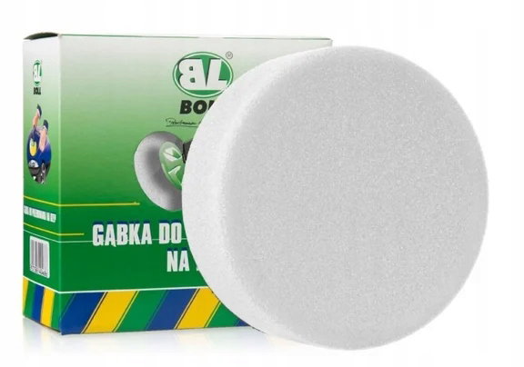 BOLL gąbka do polerowania na rzep biała