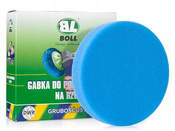 BOLL gąbka do polerowania na rzep 25mm niebieska 00301046