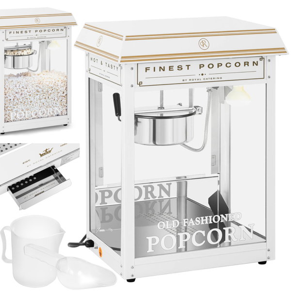 Maszyna automat urządzenie do prażenia popcornu retro TEFLON 1600 W 5-6 kg/h