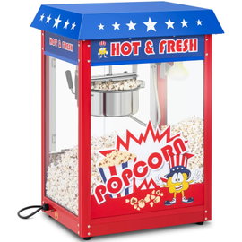 Maszyna do popcornu z niebieskim daszkiem TEFLON 1600W
