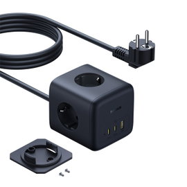 Listwa zasilająca kostka USB-A USB-C gniazdo EU 67W 1.5m
