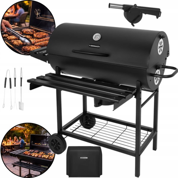 Grill Ogrodowy Z Pokrywą 108x67x96cm Kaminer