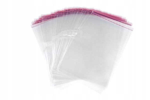 Woreczki CELOFANOWE 30x40+5 cm - 1000 szt. + KLEJ