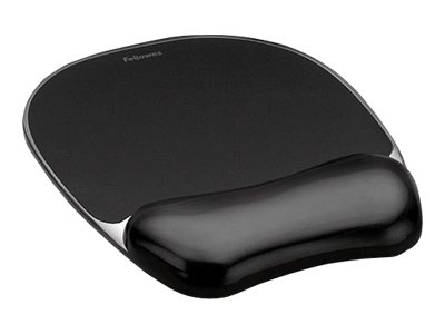 Fellowes CRYSTAL podkładka pod mysz i nadgarstek żelowa czarna