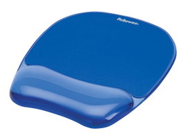 Fellowes CRYSTAL podkładka pod mysz i nadgarstek żelowa niebieska