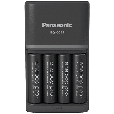 ŁADOWARKA PANASONIC SMARTPLUS + 4x AA ENELOOP PRO 2500 mAh
