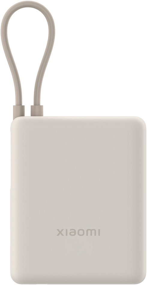Power Bank Xiaomi 33W (zintegrowany kabel) - 10000 mAh - USB-C - Tan