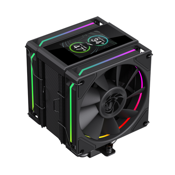 Gamemax - CPU Air cooler - SIGMA 620 LCD - Black
