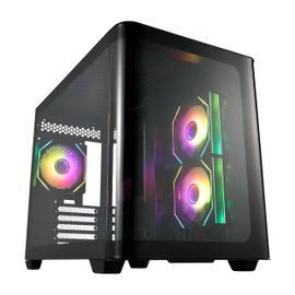 FSP Case - S380 - Black - Mid Tower - Power supply included No