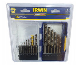 KOMPLET WIERTEŁ DO METALU HSS PRO COBALT 1.5-10MM 15 SZTUK - I-IW3036501