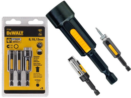 NASADKI MAGNETYCZNA Z ELEMENTEM CZYSZCZĄCYM 8,10,13MM - DW DT7460