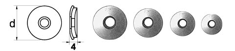 PODKŁADKA EPDM 14 2.5MM FI 4.8 - 10.0 STO - SP POD 14