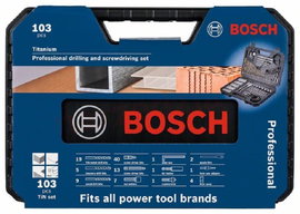 ZESTAW WIERTEŁ I BITÓW TITANIUM TIN SET 103 SZT. - B 2608594070