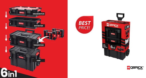 ZESTAW QBRICK SYSTEM TWO CART 6IN1 - SKRZ N2597