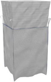 WOREK BIG-BAG 90 90 120 CM BIAŁY, OTWARTY Z KOŁNIERZEM - MG-300-0035