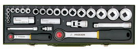 ZESTAW KLUCZY NASADOWYCH 1/2'' I 1/4'' PROXXON 24CZ. - L/PR23020
