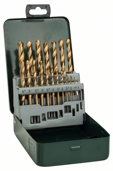 ZESTAW WIERTEŁ DO METALU HSS-TIN 19 SZT. 1-10MM - B 2607019437