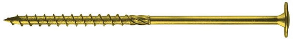 WKRĘT DO DREWNA Z KOŁNIERZEM NA TORX OCYNK ŻÓŁTY 6 140MM T30 - 100.0 SZT - SPKK