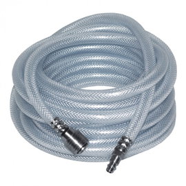 WĄŻ 7,5M POWIETRZA ZBROJONY PVC 9,5 15MM SZYBKOZŁĄCZKI - DEDA535104