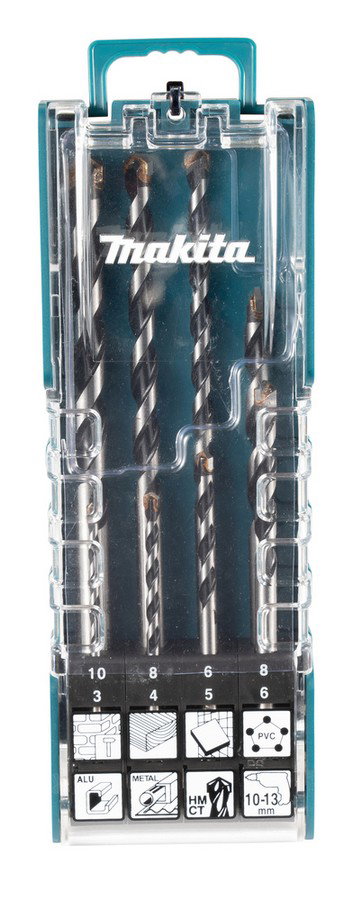 ZESTAW WIERTEŁ UNIWESALNYCH HM/CT 8 SZT. - M E-15855