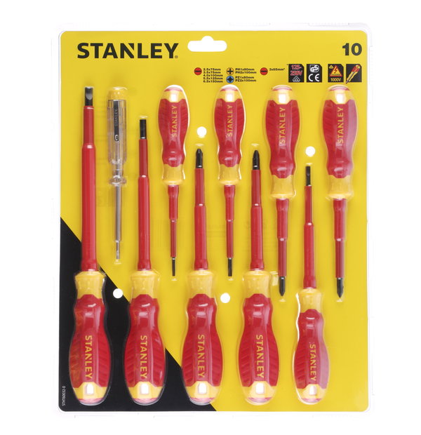 ZESTAW WKRĘTAKÓW VDE 10SZT 2PZ+5SL+TESTER - S/60-032-0