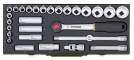 ZESTAW KLUCZY NASADOWYCH 29 CZĘŚCI 1/2'' 8-34MM - L/PR23000