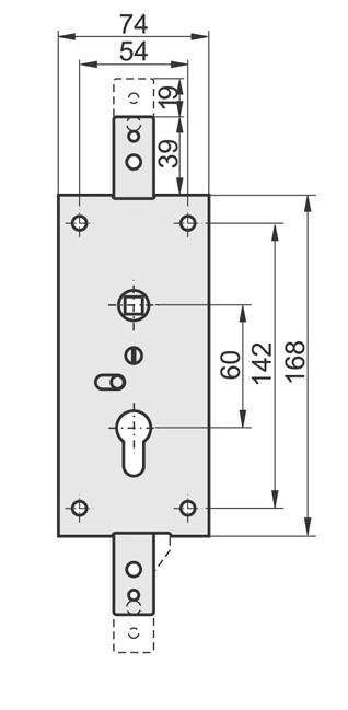 ZAMEK KASTEL-1 PIONOWY - MP ZN K-1