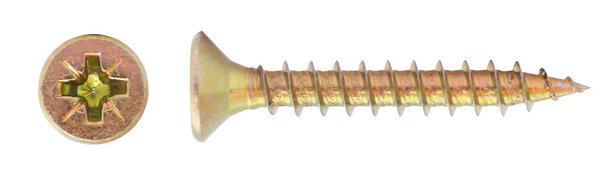 WKRĘT DO DREWNA OCYNK ŻÓŁTY 6.0 30MM - 5.0 KG - MF-510-6030