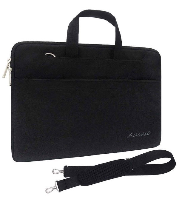 Torba na laptop 15,6" z uchwytem i paskiem czarna