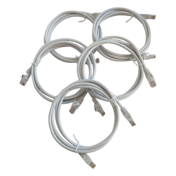 Kabel sieciowy RJ45 Cat6 Snagless biały 1,5m 5 szt