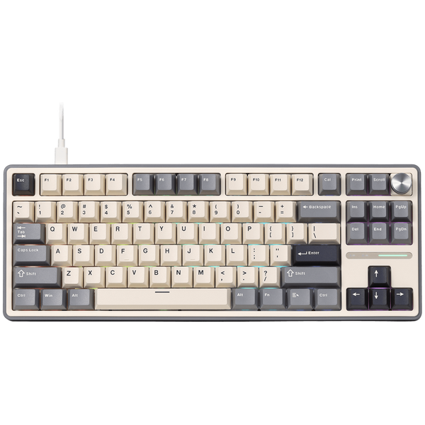 ROYAL KLUDGE R87Pro Half Grey Gaming Keyboard Brown switch
