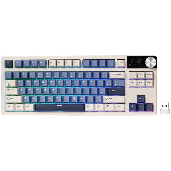 ROYAL KLUDGE RK S85 Horizon Blue Gaming Keyboard Cloud switch