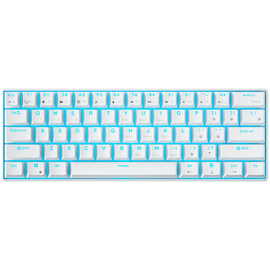 ROYAL KLUDGE RK61 White Gaming Keyboard Brown switch