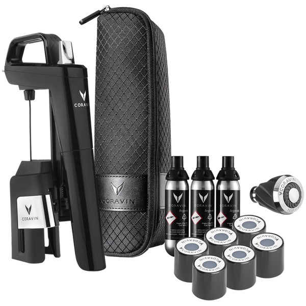 CORAVIN Timeless Six Plus, System do przechowywania wina, Czarny