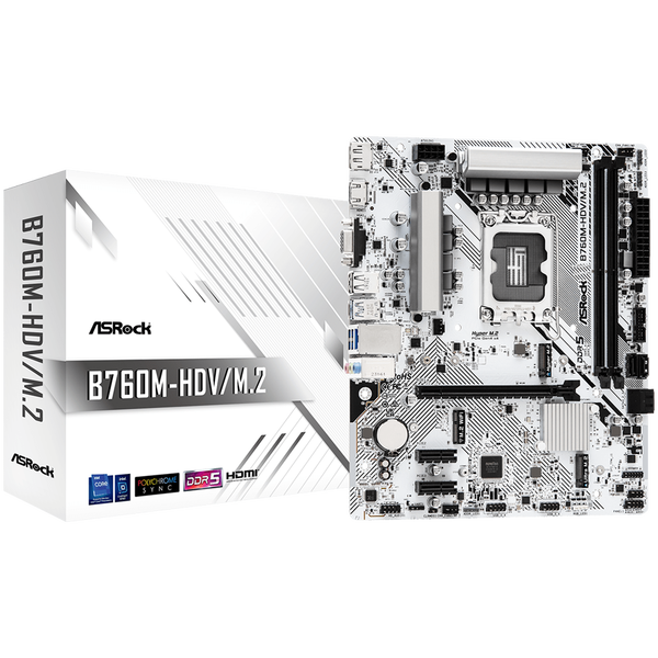 ASROCK B760M-HDV/M.2 mATX LGA1700 DDR5