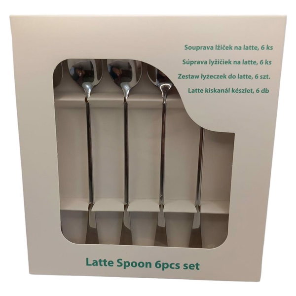 Łyżeczka Długa do Latte Stal Nierdzewna 6szt