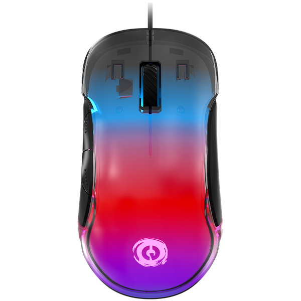 CANYON Mysz gamingowa Braver GM-728 LED Crystal 7 Przycisków Przewodowa Czarna