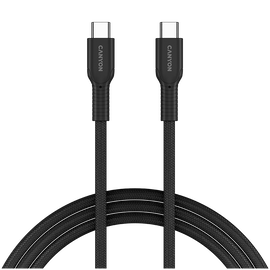 CANYON Kabel OnWire 60CL C-C 60W w oplocie 1m Czarny